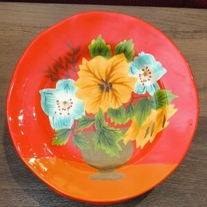 Carol Anderson Signature Pottery Collection 4 Plates & 1 Cast, NWT